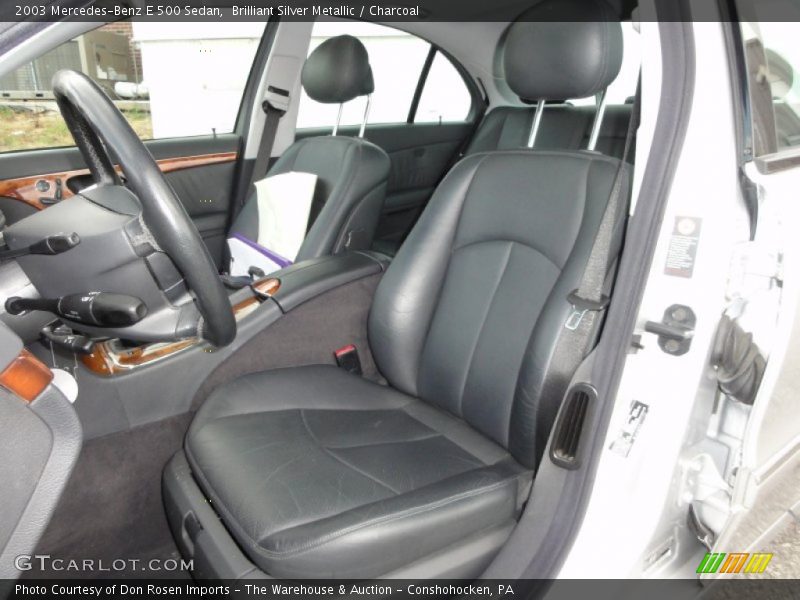 Brilliant Silver Metallic / Charcoal 2003 Mercedes-Benz E 500 Sedan