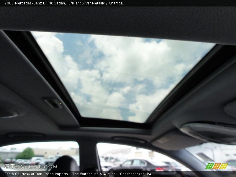 Brilliant Silver Metallic / Charcoal 2003 Mercedes-Benz E 500 Sedan