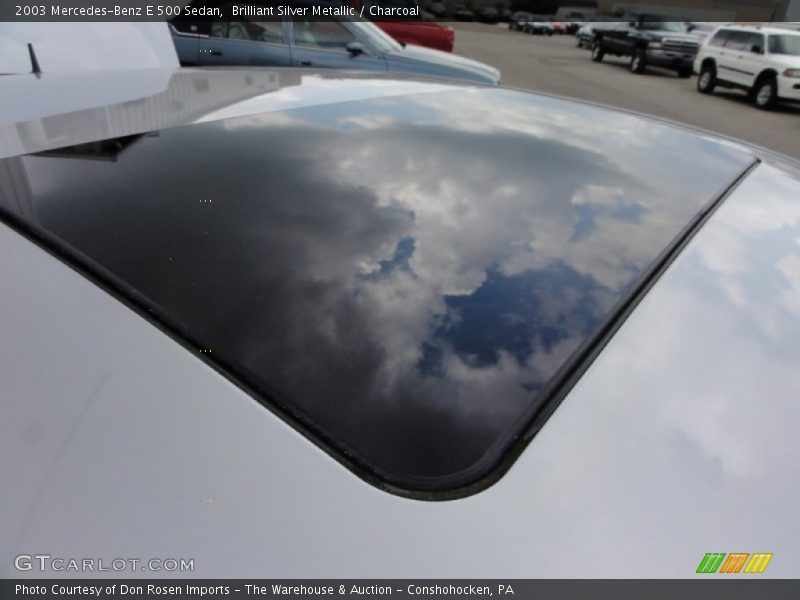 Brilliant Silver Metallic / Charcoal 2003 Mercedes-Benz E 500 Sedan
