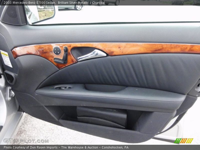 Brilliant Silver Metallic / Charcoal 2003 Mercedes-Benz E 500 Sedan