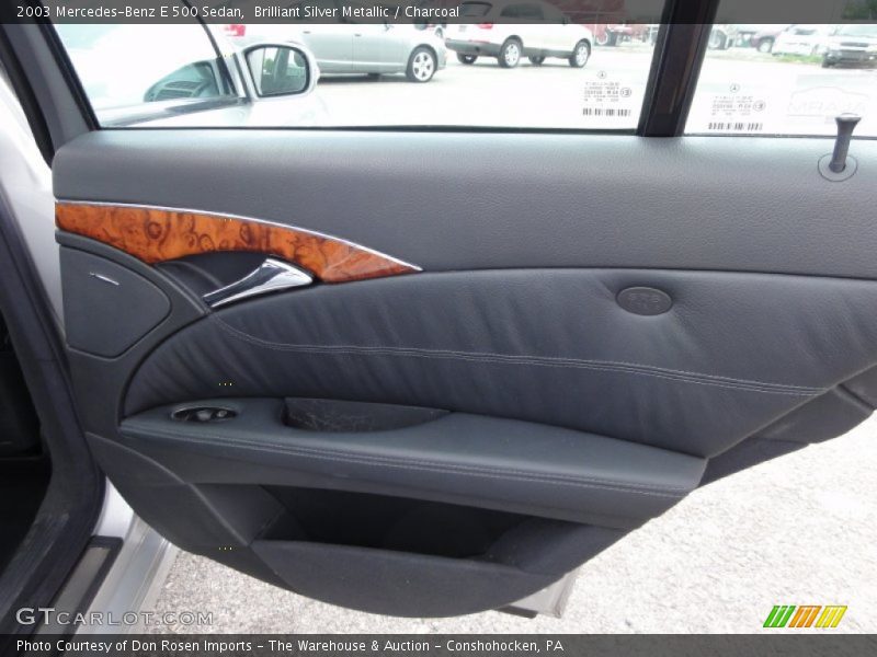 Brilliant Silver Metallic / Charcoal 2003 Mercedes-Benz E 500 Sedan