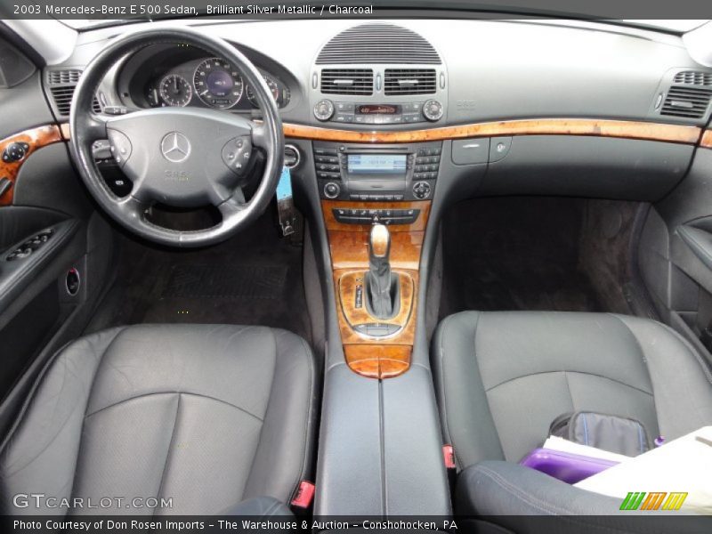 Brilliant Silver Metallic / Charcoal 2003 Mercedes-Benz E 500 Sedan