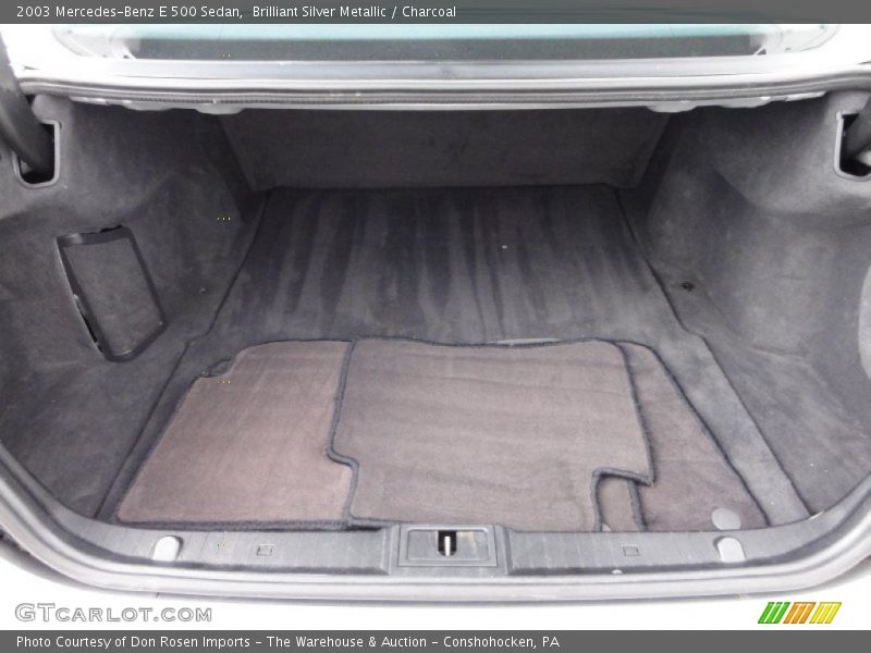 Brilliant Silver Metallic / Charcoal 2003 Mercedes-Benz E 500 Sedan
