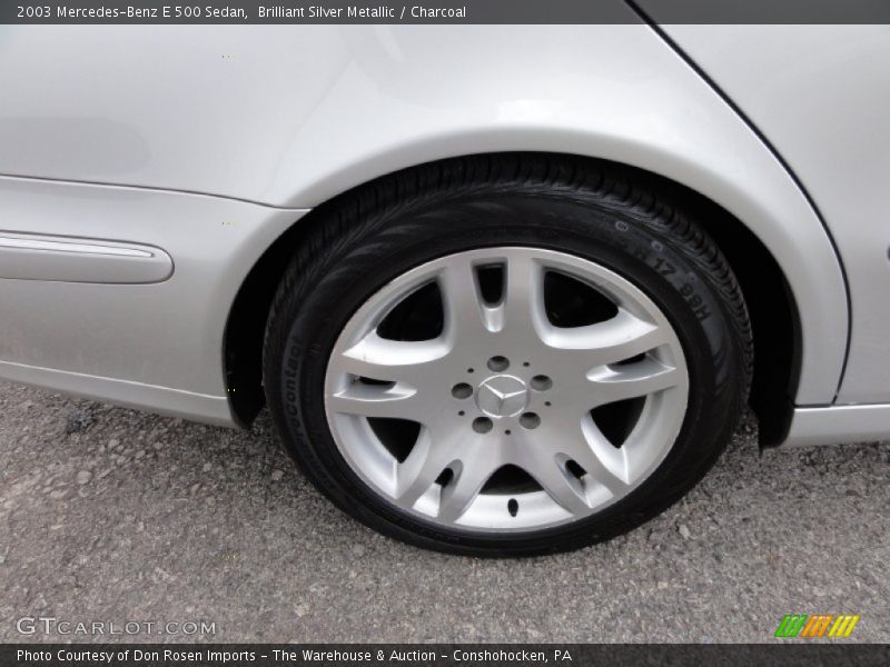 Brilliant Silver Metallic / Charcoal 2003 Mercedes-Benz E 500 Sedan