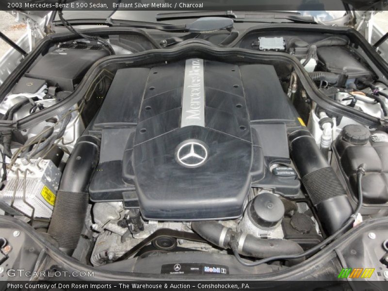 Brilliant Silver Metallic / Charcoal 2003 Mercedes-Benz E 500 Sedan