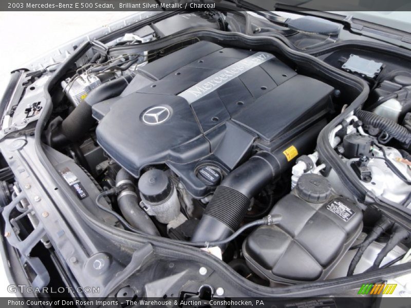 Brilliant Silver Metallic / Charcoal 2003 Mercedes-Benz E 500 Sedan