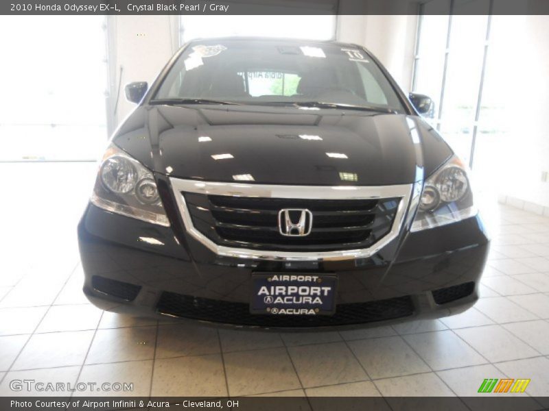 Crystal Black Pearl / Gray 2010 Honda Odyssey EX-L
