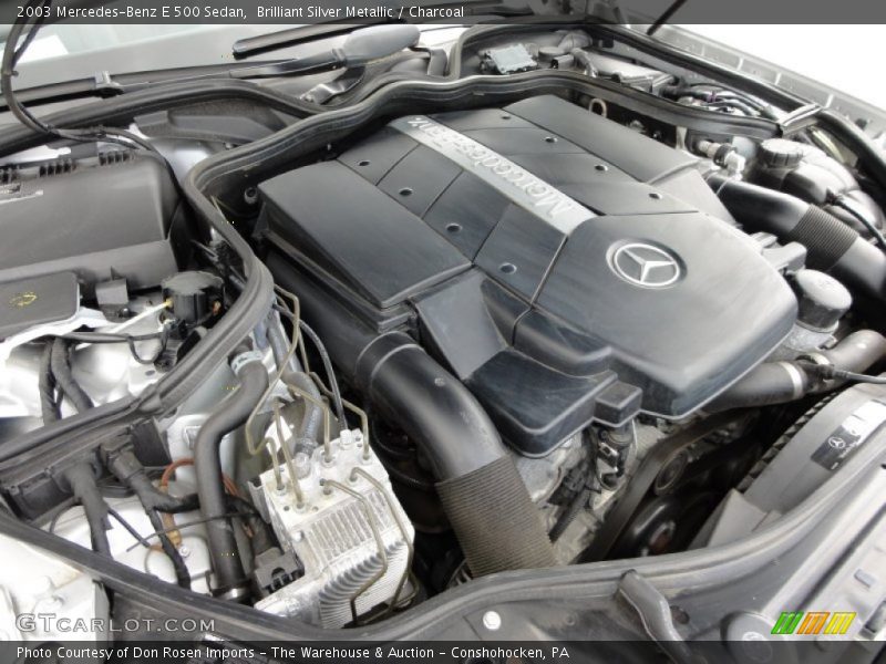 Brilliant Silver Metallic / Charcoal 2003 Mercedes-Benz E 500 Sedan