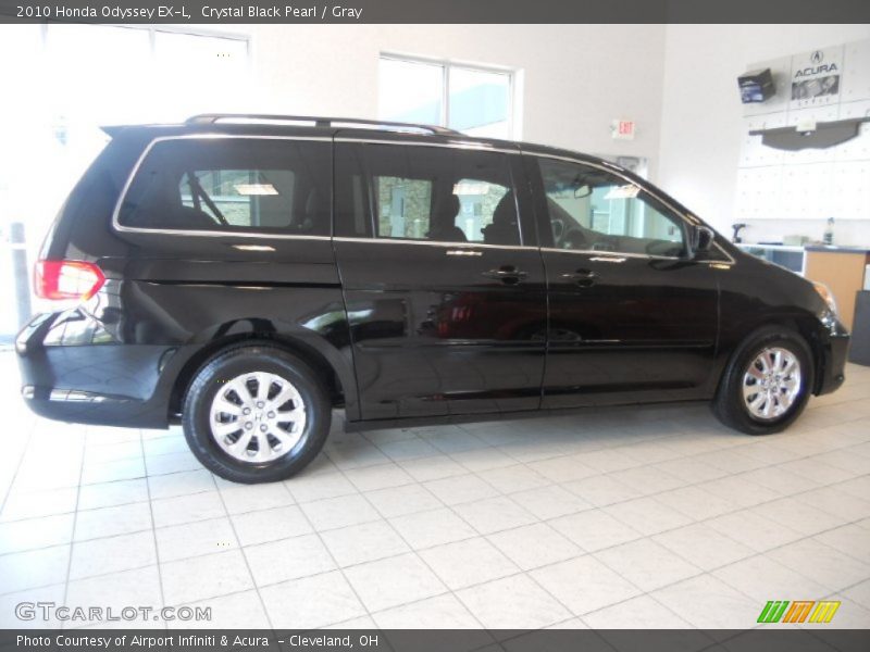 Crystal Black Pearl / Gray 2010 Honda Odyssey EX-L