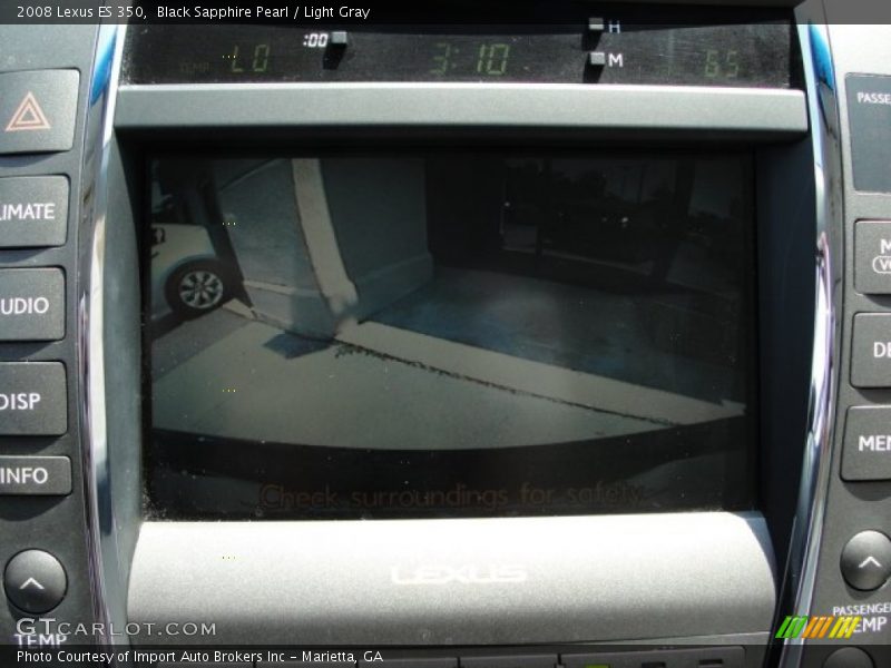 Black Sapphire Pearl / Light Gray 2008 Lexus ES 350