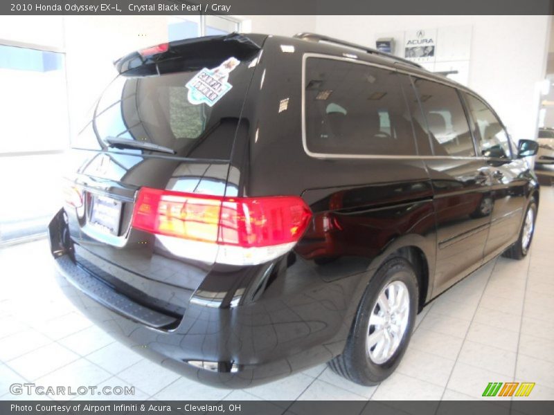 Crystal Black Pearl / Gray 2010 Honda Odyssey EX-L