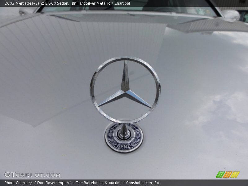 Brilliant Silver Metallic / Charcoal 2003 Mercedes-Benz E 500 Sedan