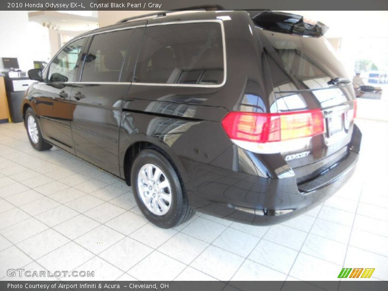 Crystal Black Pearl / Gray 2010 Honda Odyssey EX-L