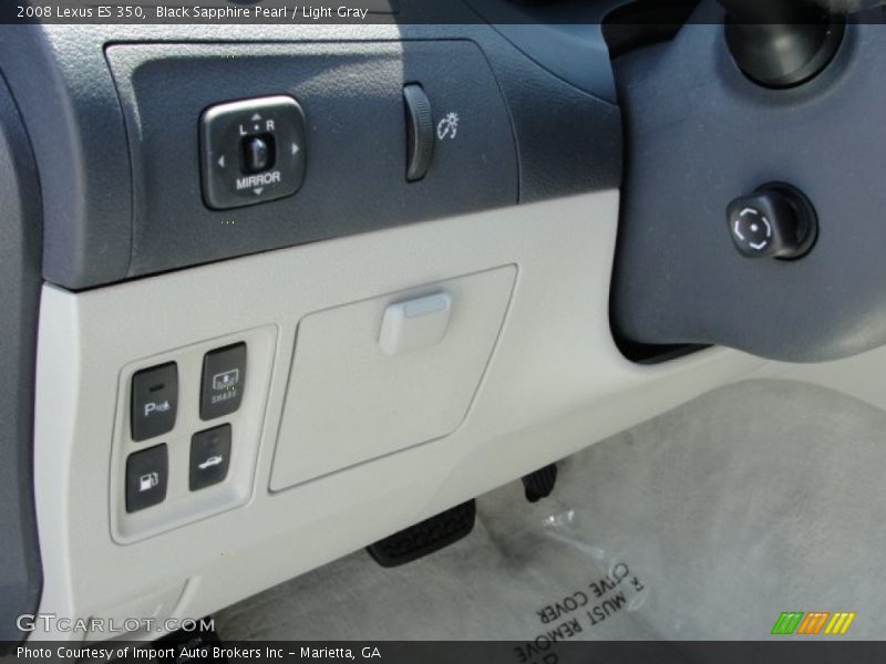 Black Sapphire Pearl / Light Gray 2008 Lexus ES 350