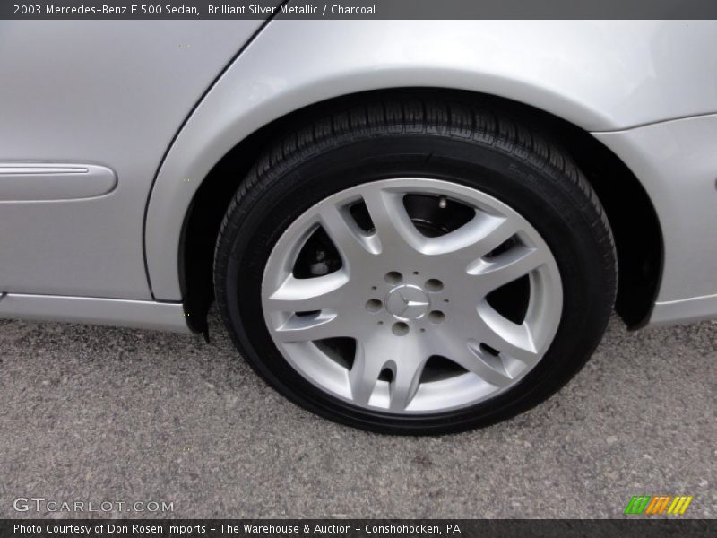 Brilliant Silver Metallic / Charcoal 2003 Mercedes-Benz E 500 Sedan