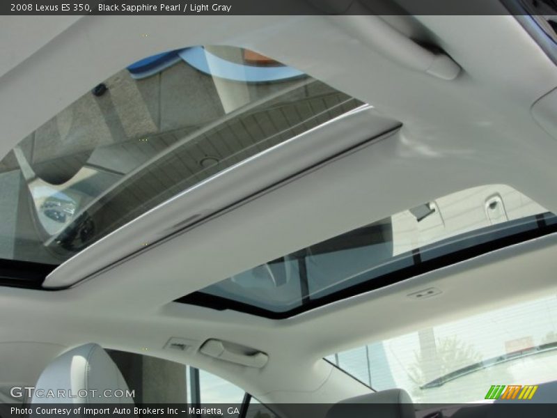 Black Sapphire Pearl / Light Gray 2008 Lexus ES 350