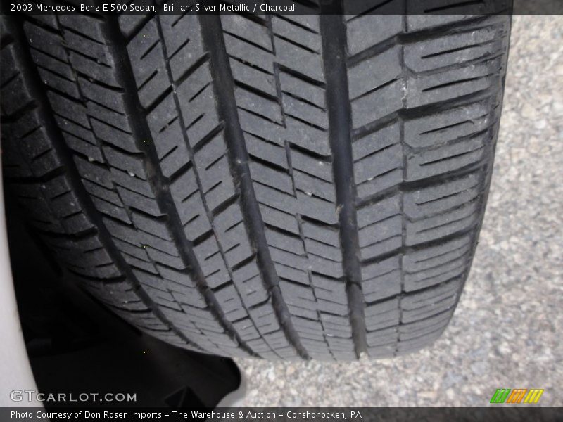Brilliant Silver Metallic / Charcoal 2003 Mercedes-Benz E 500 Sedan