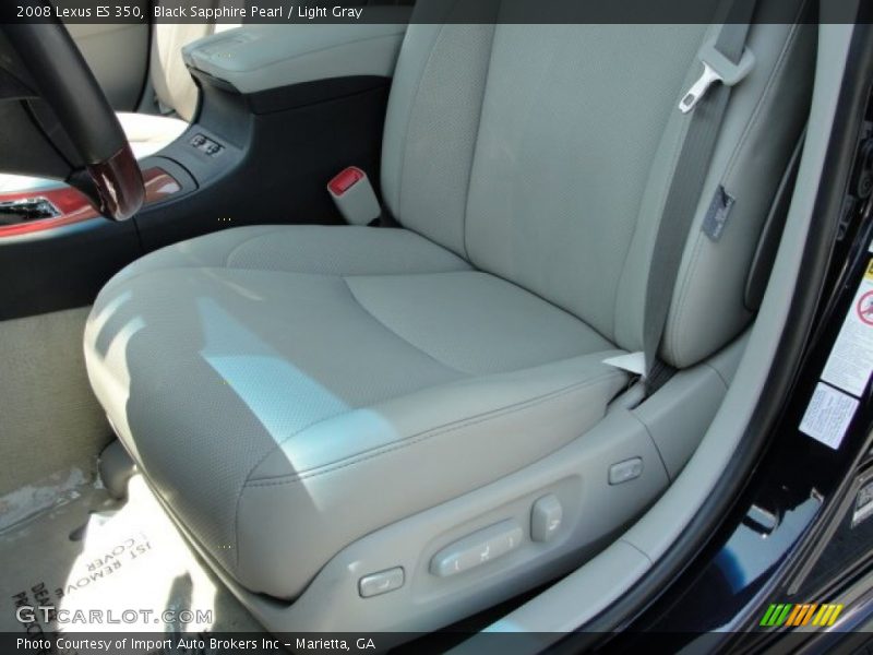 Black Sapphire Pearl / Light Gray 2008 Lexus ES 350