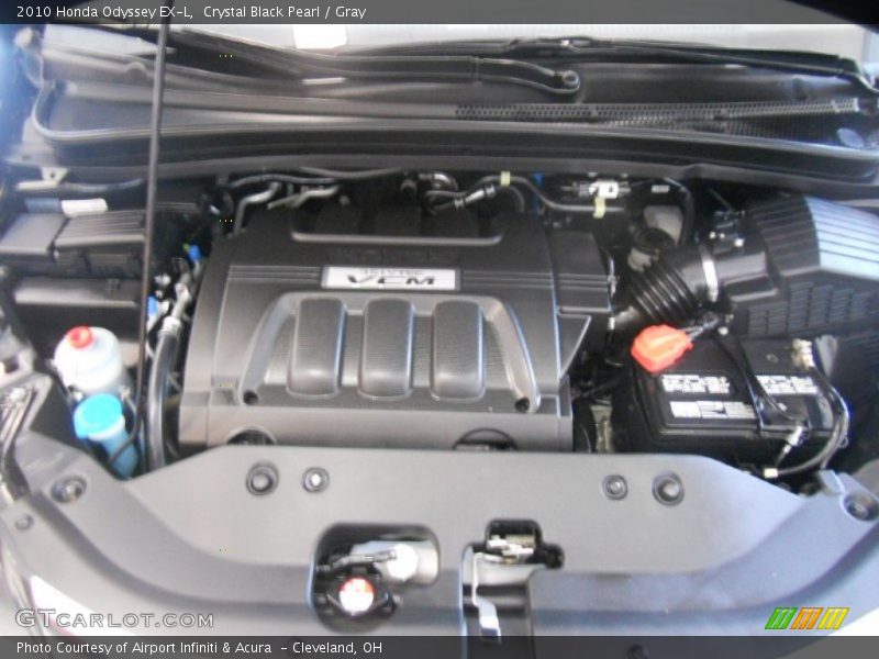 Crystal Black Pearl / Gray 2010 Honda Odyssey EX-L