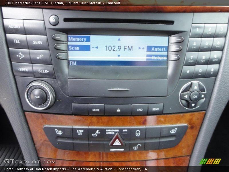 Brilliant Silver Metallic / Charcoal 2003 Mercedes-Benz E 500 Sedan