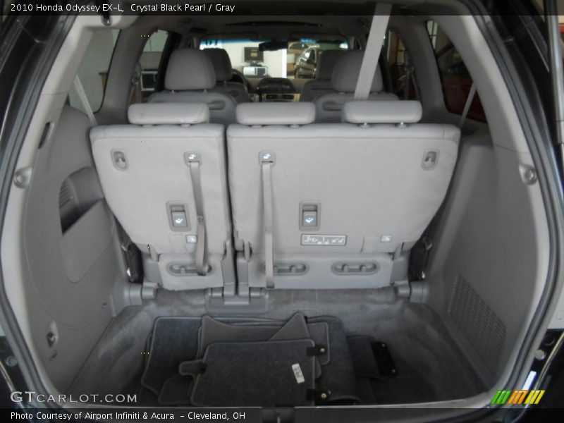 Crystal Black Pearl / Gray 2010 Honda Odyssey EX-L