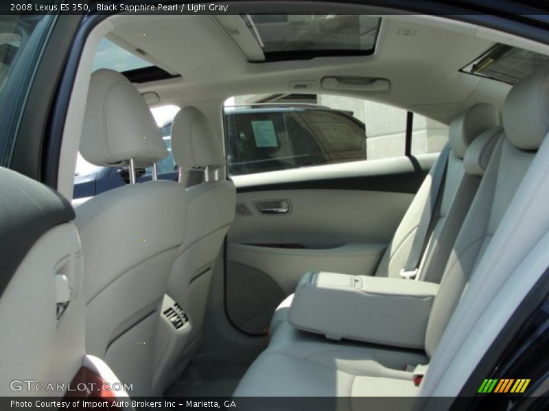 Black Sapphire Pearl / Light Gray 2008 Lexus ES 350