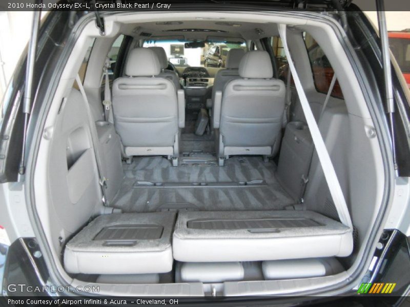 Crystal Black Pearl / Gray 2010 Honda Odyssey EX-L