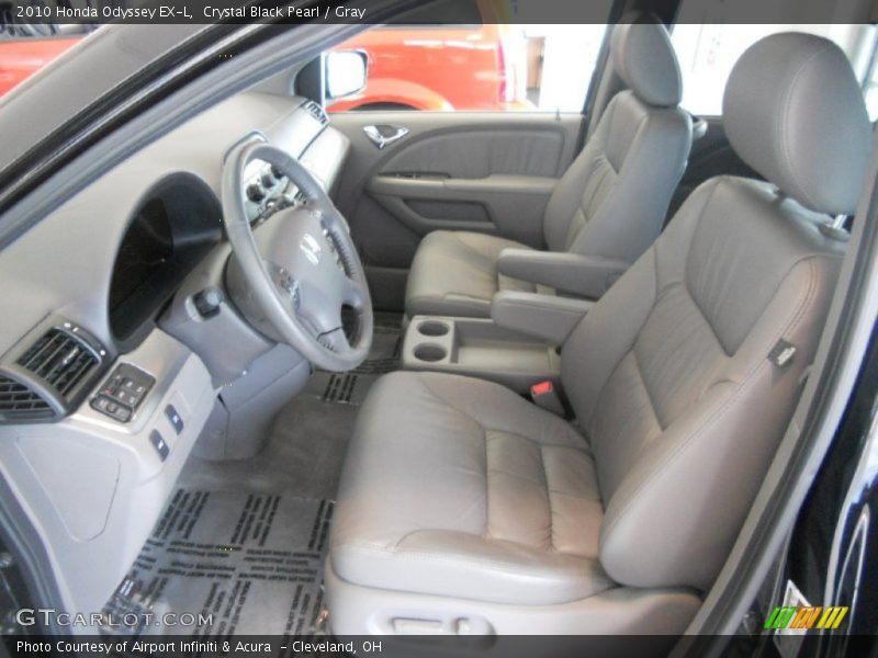 Crystal Black Pearl / Gray 2010 Honda Odyssey EX-L