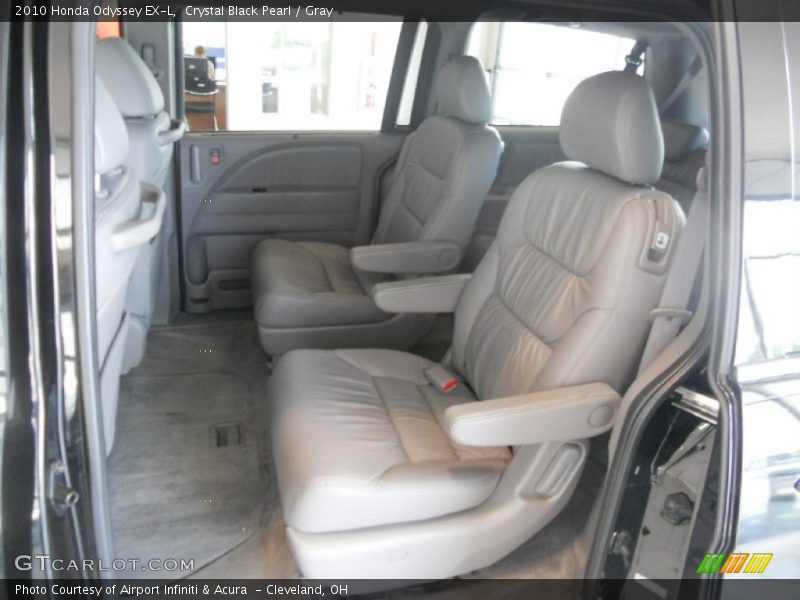 Crystal Black Pearl / Gray 2010 Honda Odyssey EX-L
