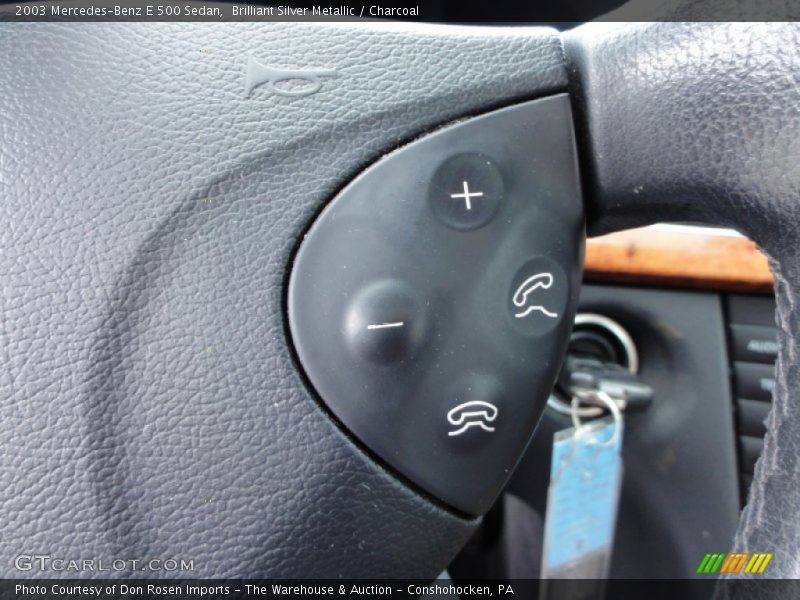 Brilliant Silver Metallic / Charcoal 2003 Mercedes-Benz E 500 Sedan