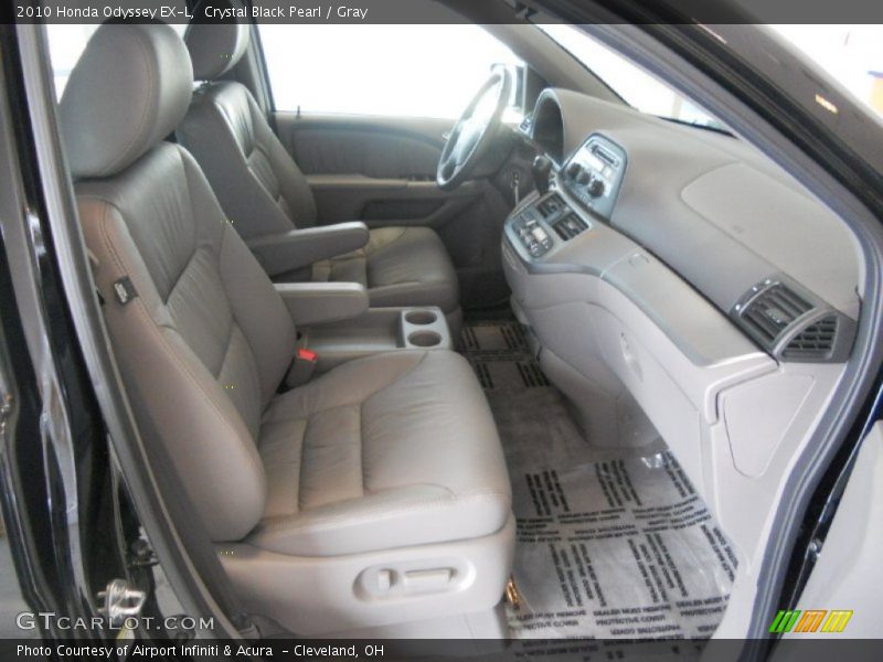 Crystal Black Pearl / Gray 2010 Honda Odyssey EX-L