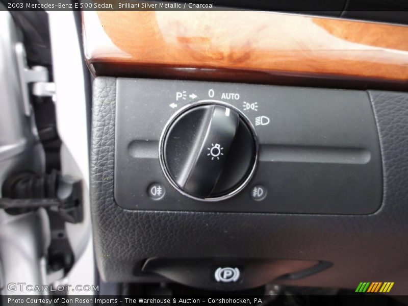 Brilliant Silver Metallic / Charcoal 2003 Mercedes-Benz E 500 Sedan