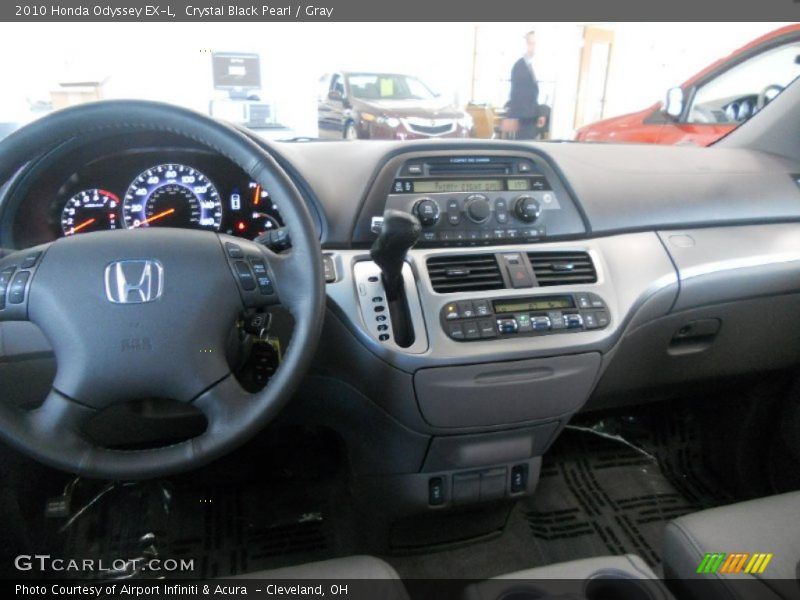 Crystal Black Pearl / Gray 2010 Honda Odyssey EX-L