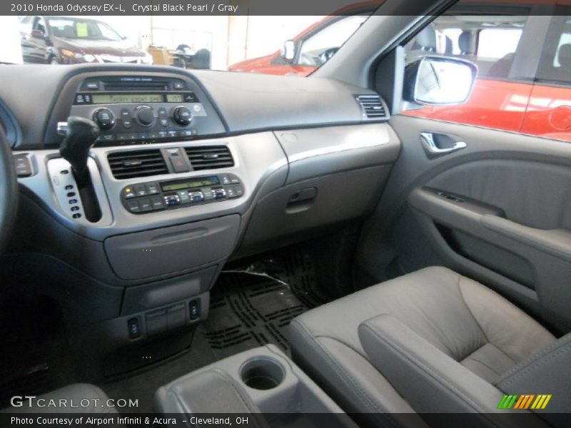 Crystal Black Pearl / Gray 2010 Honda Odyssey EX-L