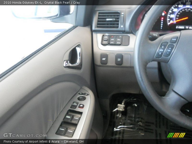 Crystal Black Pearl / Gray 2010 Honda Odyssey EX-L