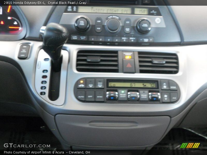 Crystal Black Pearl / Gray 2010 Honda Odyssey EX-L
