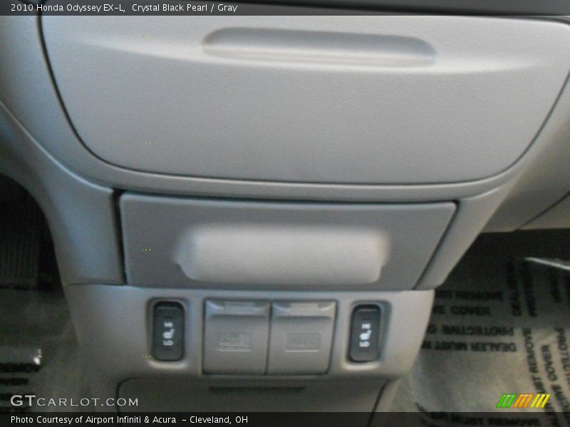 Crystal Black Pearl / Gray 2010 Honda Odyssey EX-L