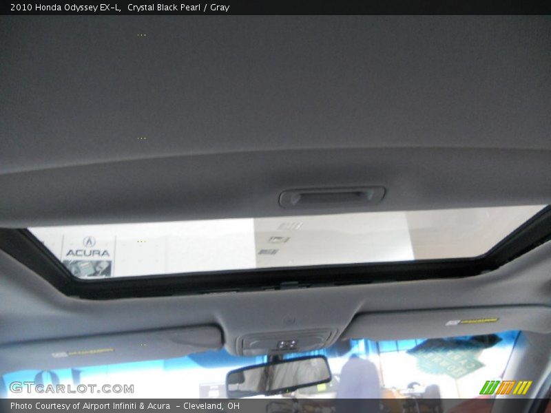 Crystal Black Pearl / Gray 2010 Honda Odyssey EX-L