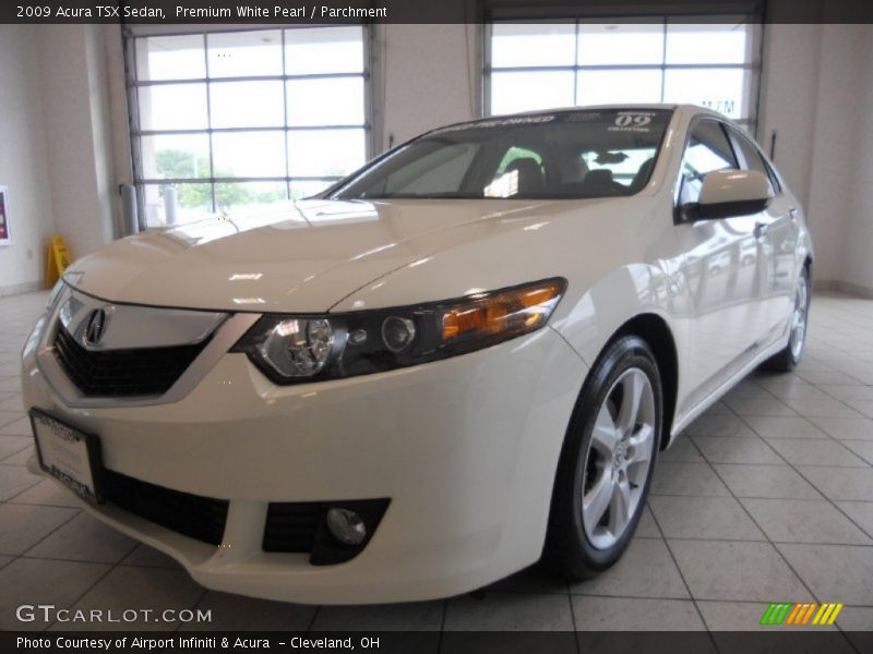 Premium White Pearl / Parchment 2009 Acura TSX Sedan