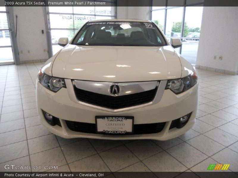 Premium White Pearl / Parchment 2009 Acura TSX Sedan