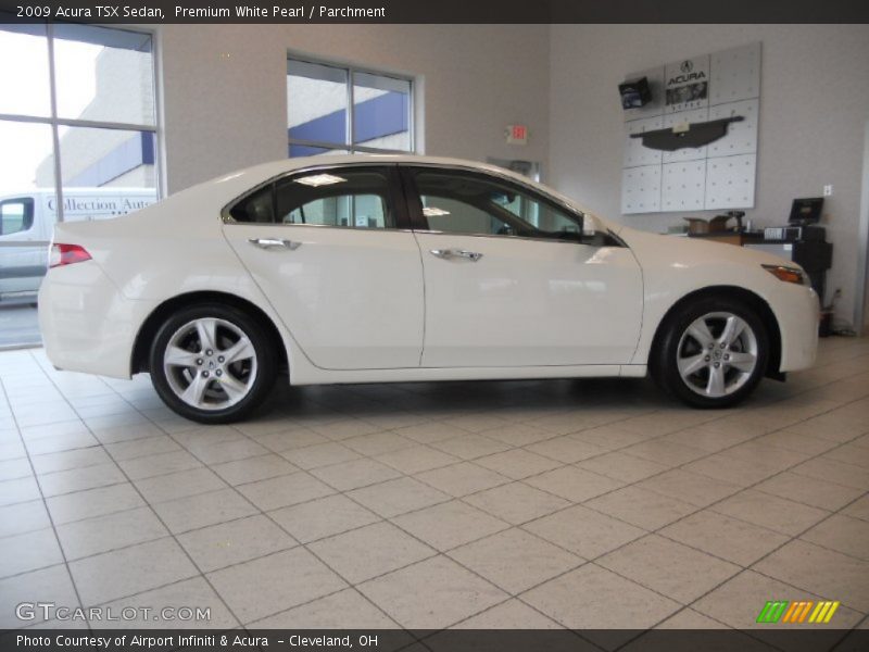 Premium White Pearl / Parchment 2009 Acura TSX Sedan