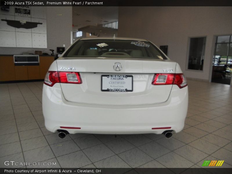Premium White Pearl / Parchment 2009 Acura TSX Sedan