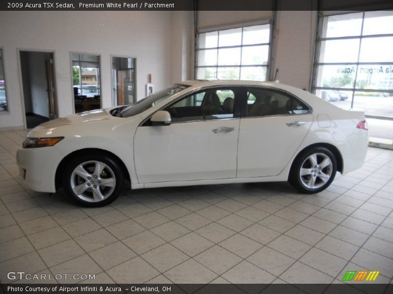 Premium White Pearl / Parchment 2009 Acura TSX Sedan