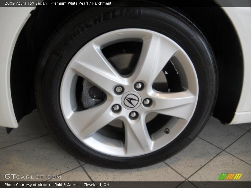 Premium White Pearl / Parchment 2009 Acura TSX Sedan