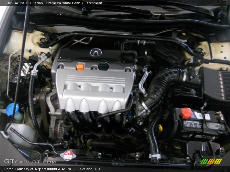 Premium White Pearl / Parchment 2009 Acura TSX Sedan