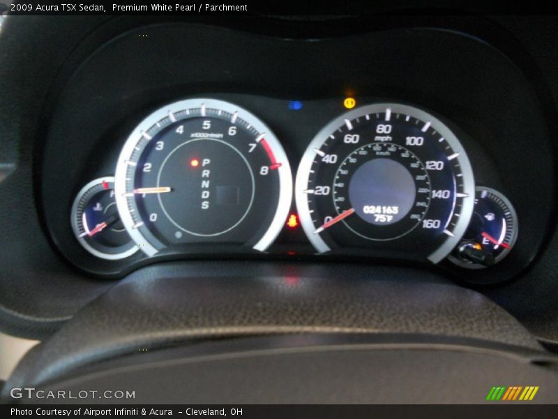 Premium White Pearl / Parchment 2009 Acura TSX Sedan