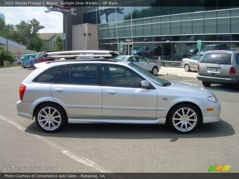 Sunlight Silver Metallic / Off Black 2002 Mazda Protege 5 Wagon