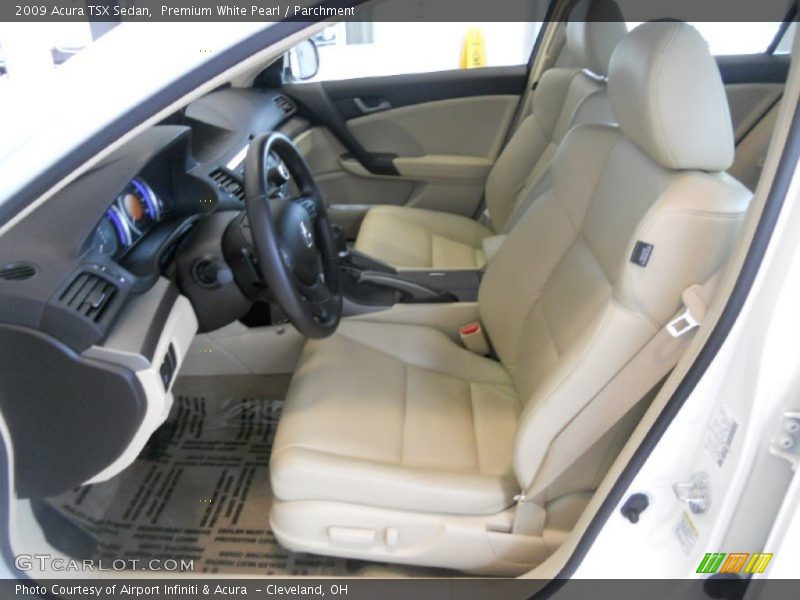 Premium White Pearl / Parchment 2009 Acura TSX Sedan