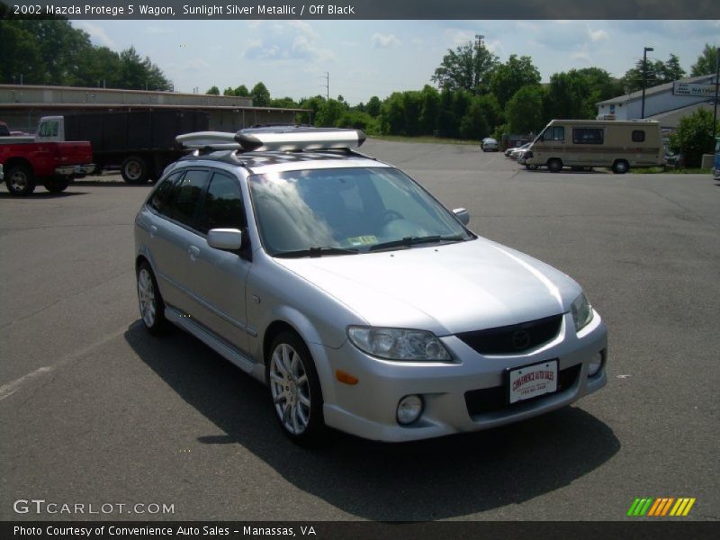 Sunlight Silver Metallic / Off Black 2002 Mazda Protege 5 Wagon