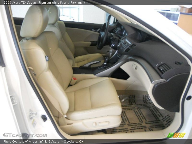 Premium White Pearl / Parchment 2009 Acura TSX Sedan